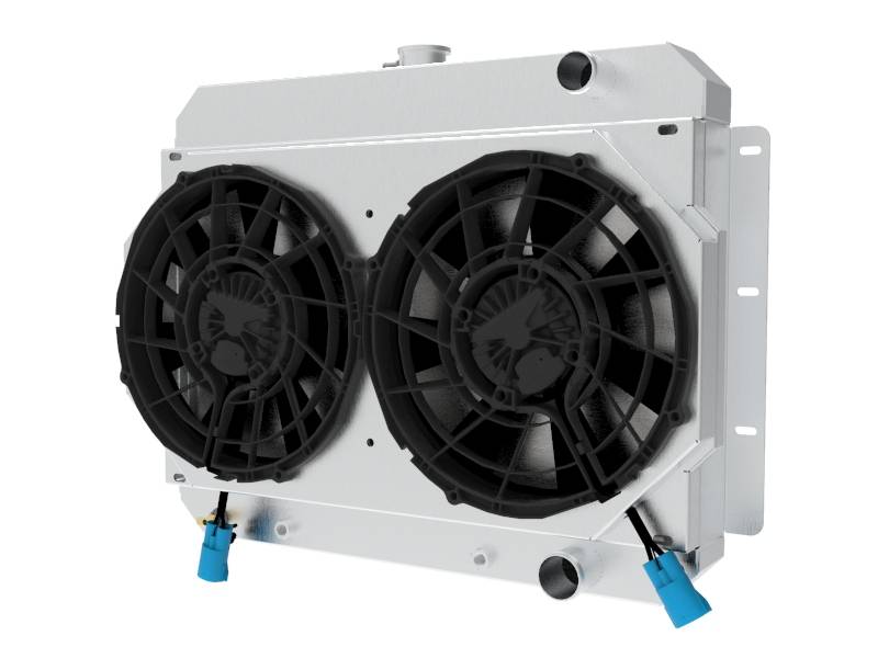 Wizard Cooling Inc - 1964-1965 Chevelle/ Malibu/ Monte Carlo/ El Camino (w/ Brushless Fans) - 282-212BL