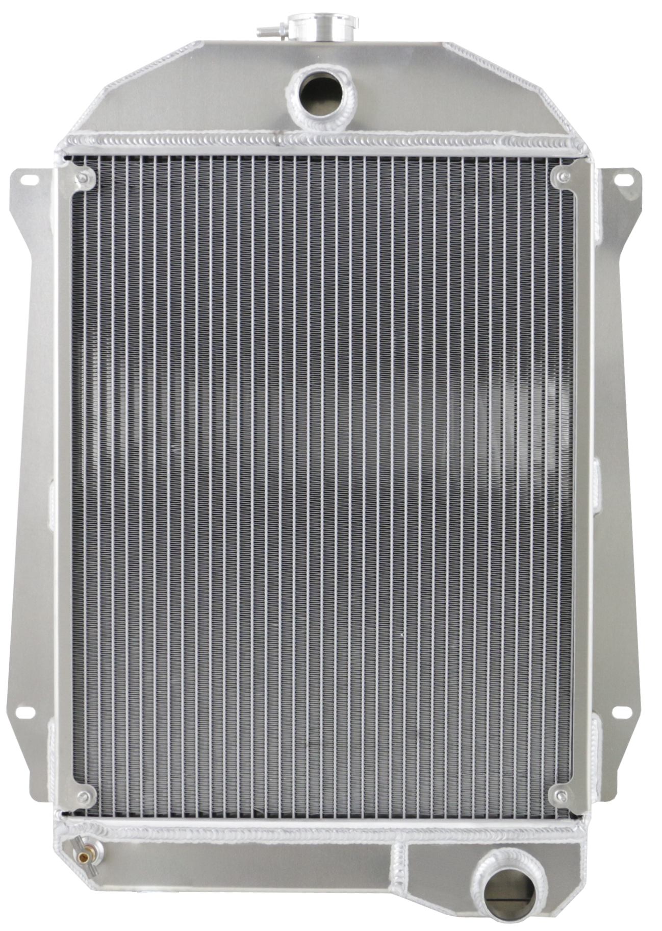 Wizard Cooling Inc - Wizard Cooling - 1940-1941 Chevrolet Street Rod Aluminum Radiator w/ ANGLED BRACKETS - 10506-100
