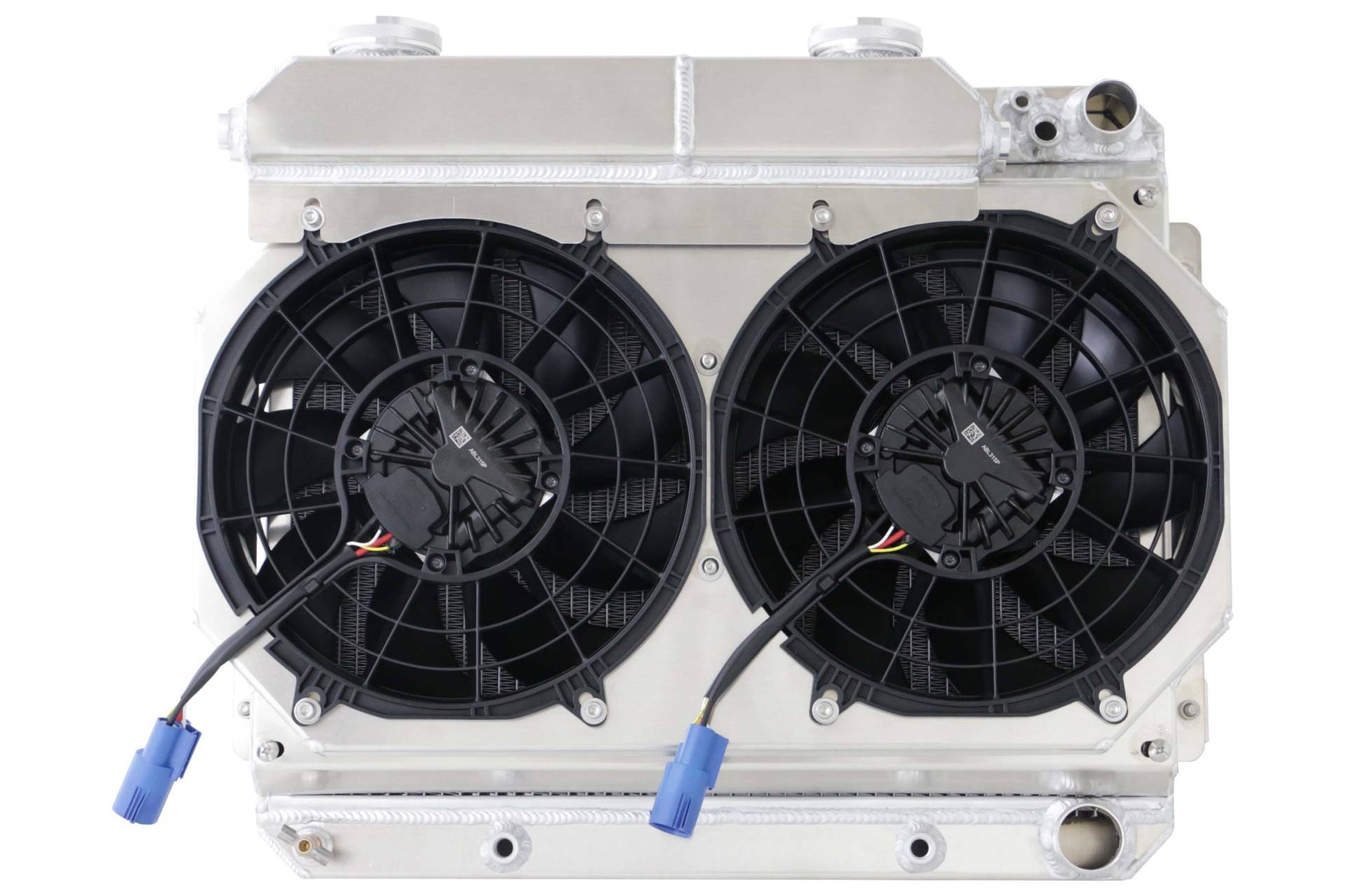 Wizard Cooling Inc - 1962-1967 Chevrolet Nova / Chevy II Aluminum Radiator (LS-SUPERCHARGED Swap) - 1-1673-212LSBLACINXX300