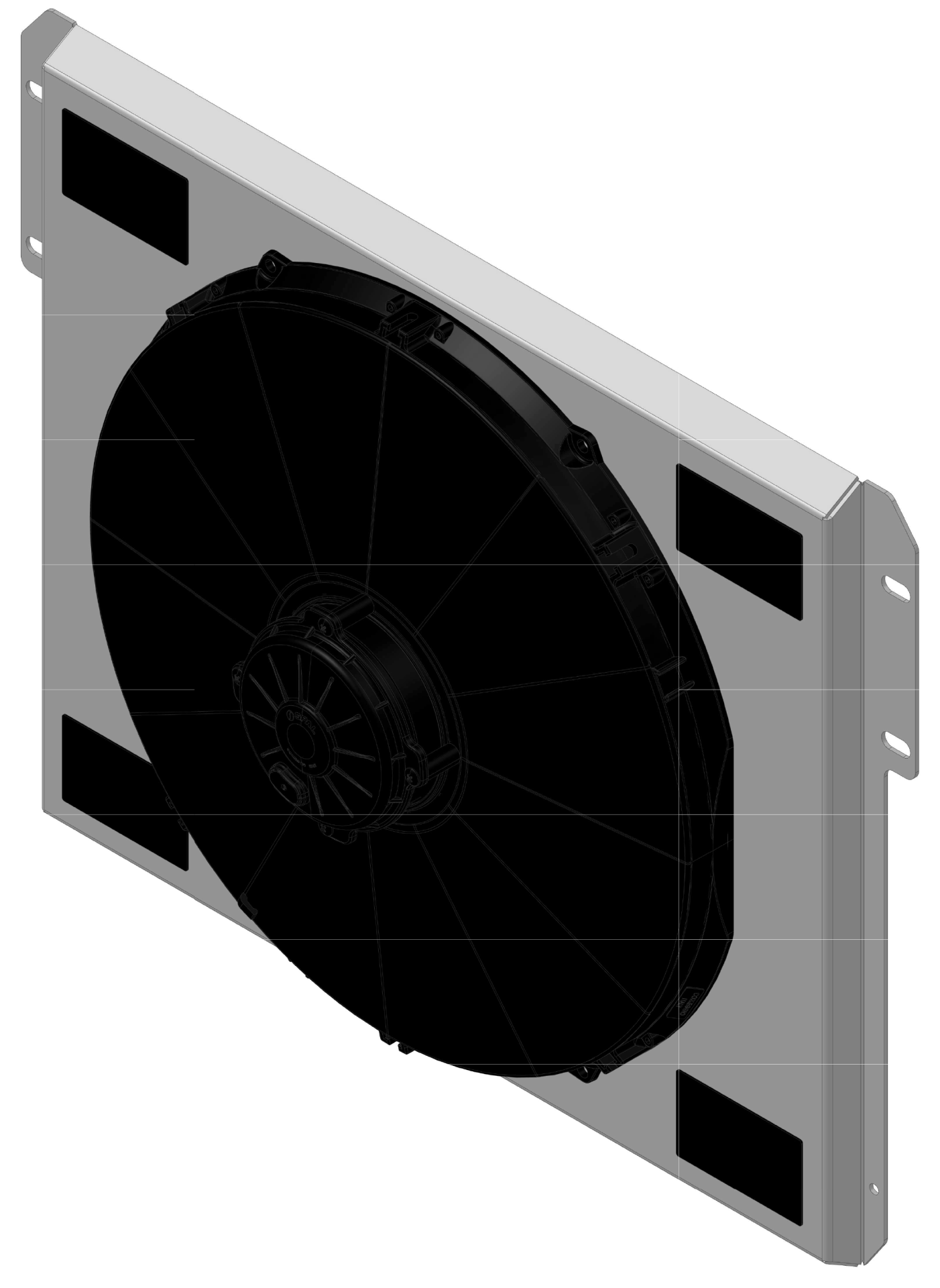 Wizard Cooling Inc - 1955-1957 Ford Thunderbird- Shroud Mounted Fan - HIGH Profile