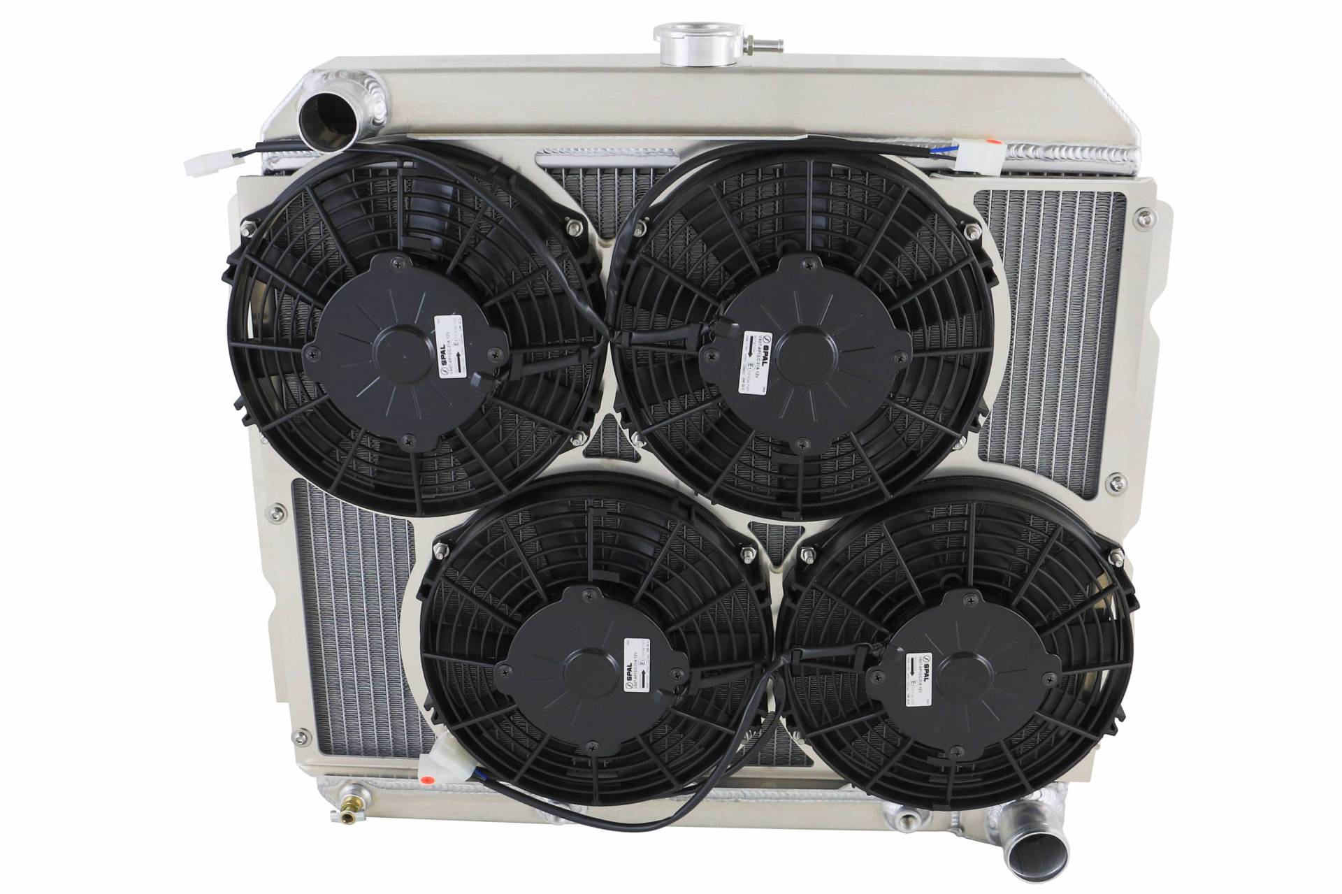Wizard Cooling Inc - Wizard Cooling - 1966-1969 22" Core Mopar Aluminum Radiator (w/ Brush Fans) - 1637-104LP