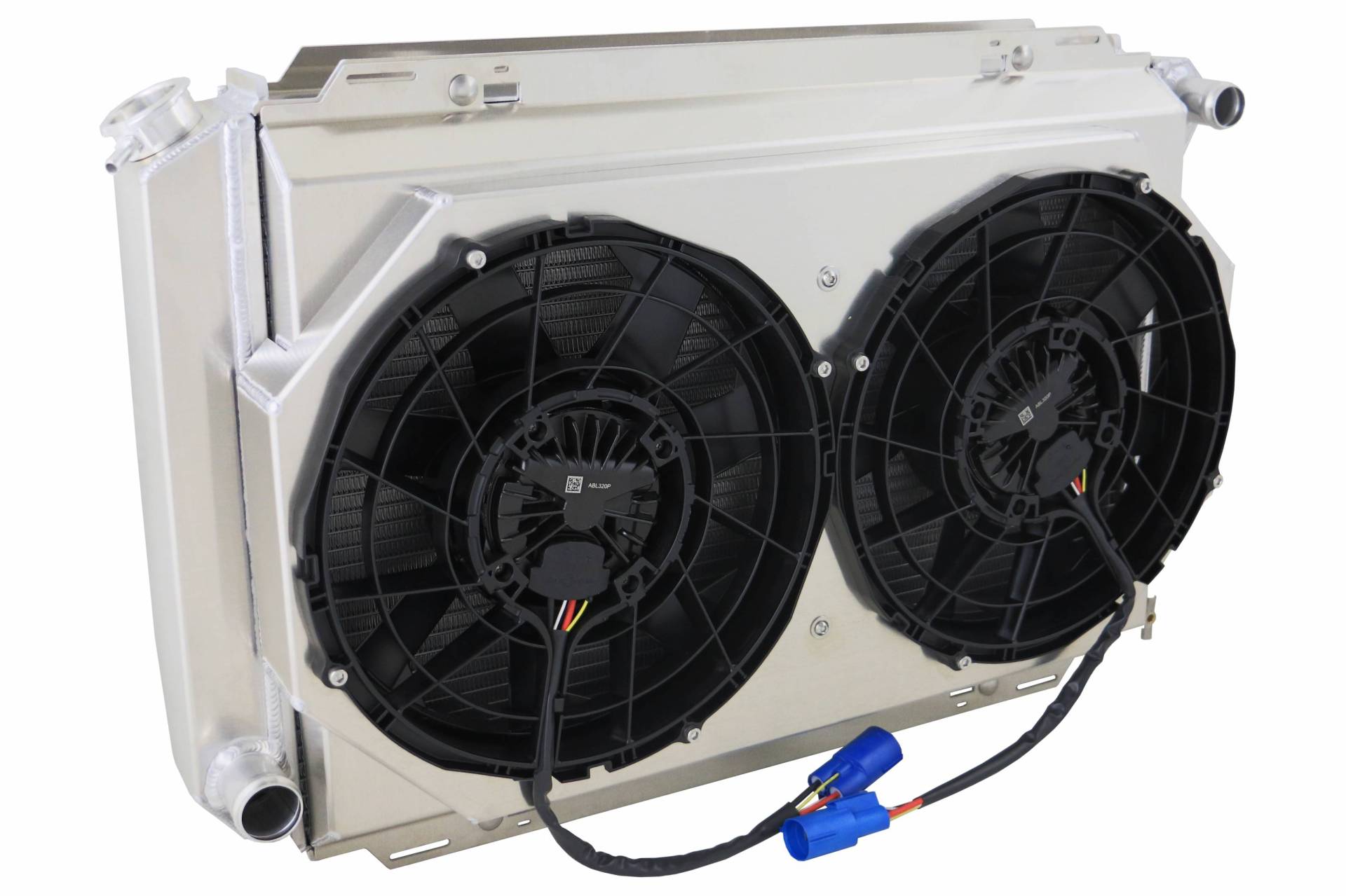 Wizard Cooling Inc - 1980-1993 Ford Mustang Aluminum Radiator & (SHROUD w/ BRUSHLESS FANS) - 556-202BL300