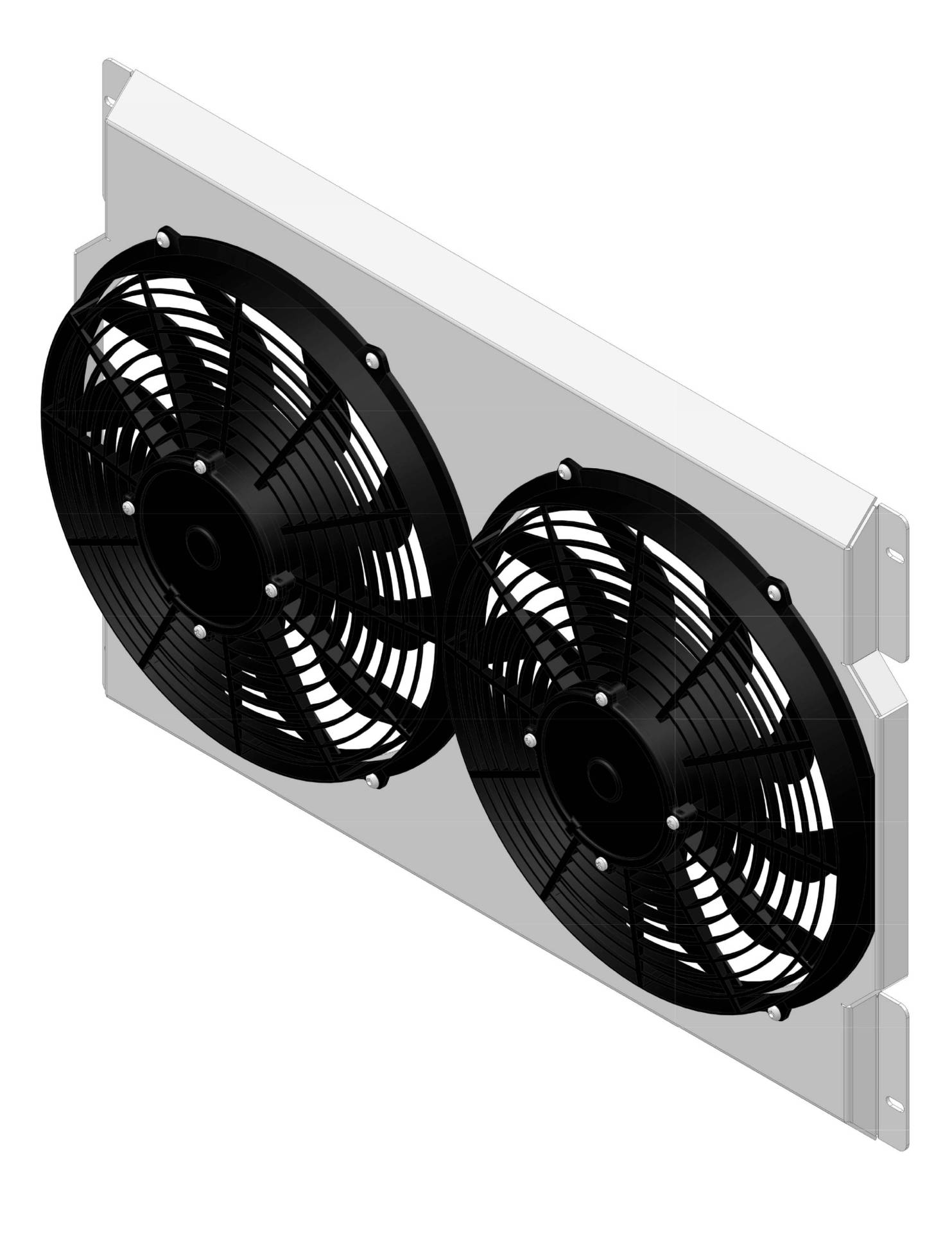 Wizard Cooling Inc - 1968-1979 Ford F-100 Pickup Truck (Shroud & LOW PROFILE Fans) - 395-002LP