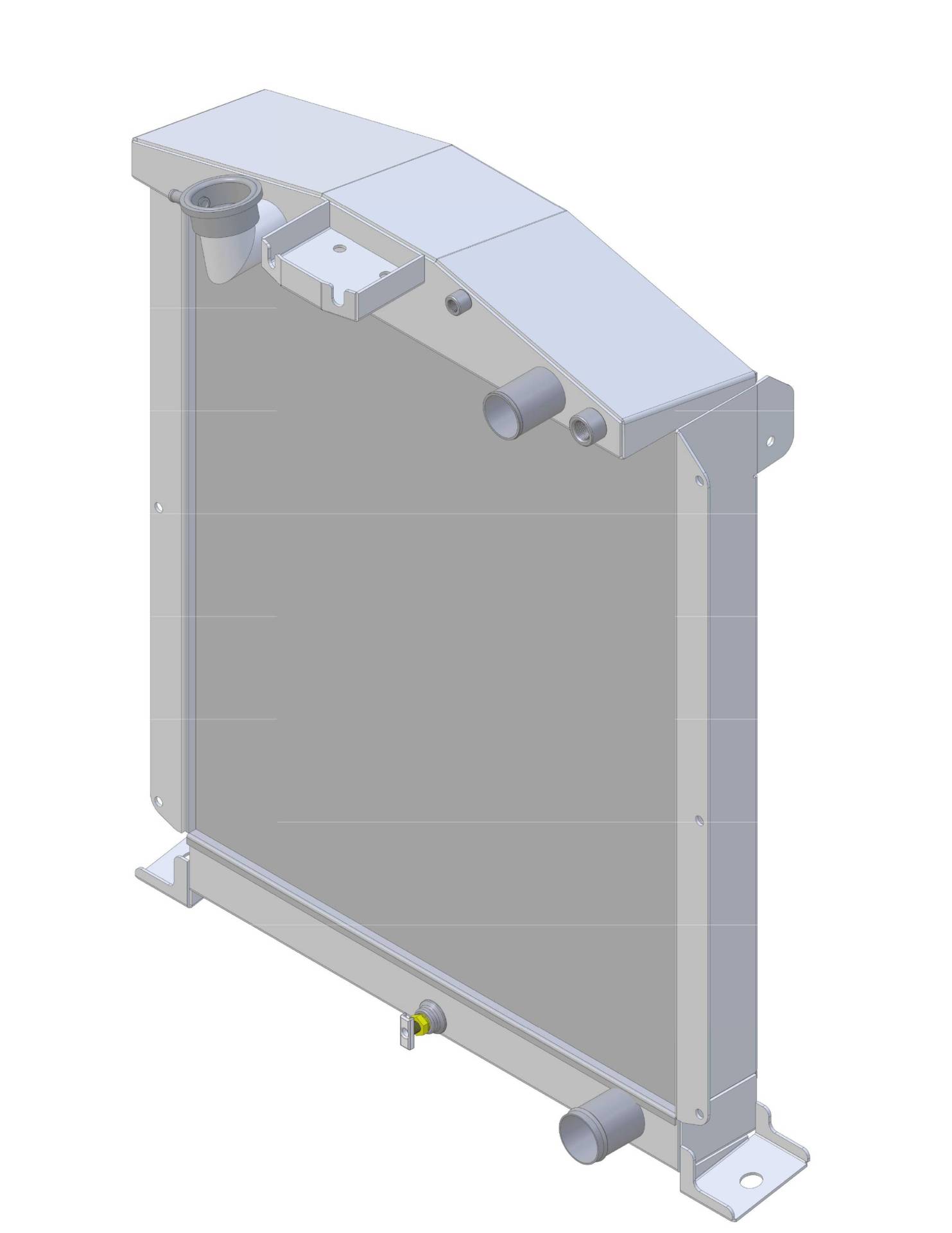 Wizard Cooling Inc - Wizard Cooling - 1938-1939 Ford Trucks (LS Swap) Aluminum Radiator - 98481-100LS