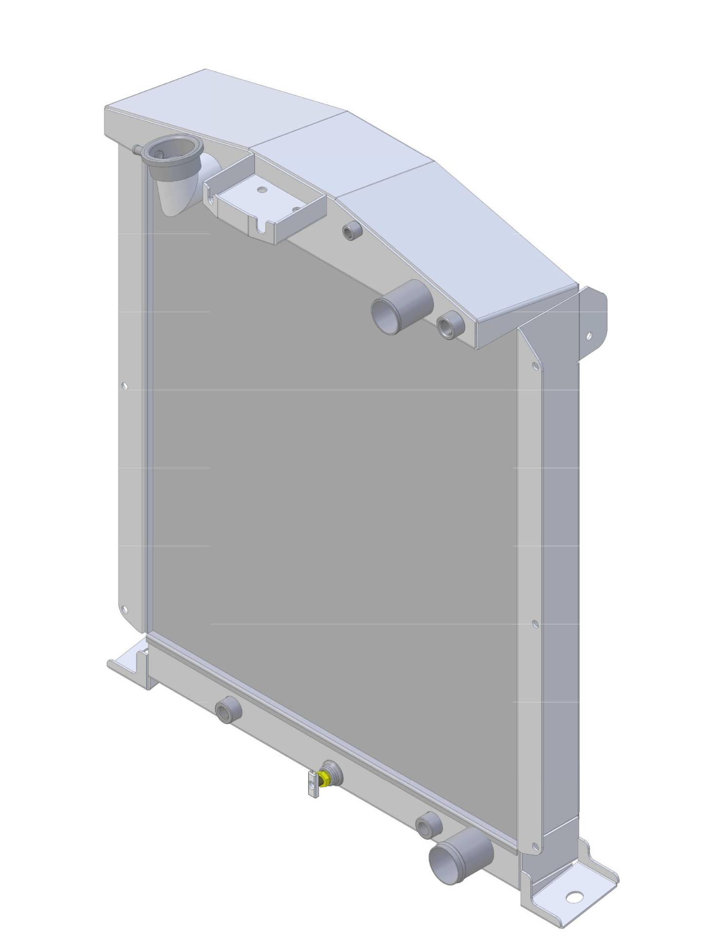 Wizard Cooling Inc - Wizard Cooling - 1938-1939 Ford Trucks (LS Swap) Aluminum Radiator - 98481-210LS