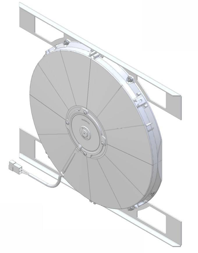 Wizard Cooling Inc - 1940-1941 Chevrolet Street Rod (MEDIUM PROFILE Fan and Bracket) - 10504-001MD