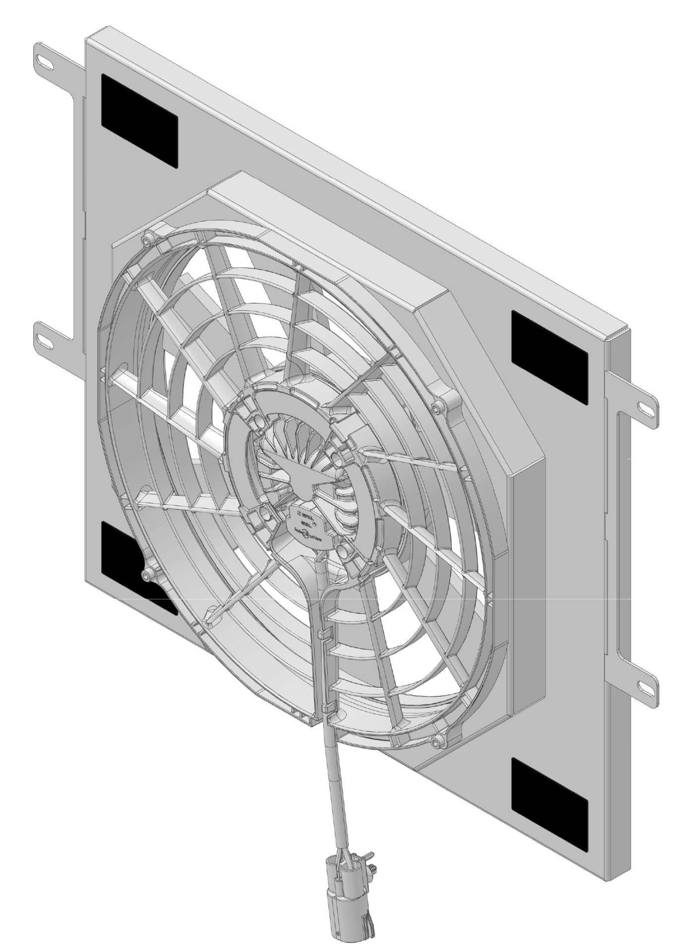 Wizard Cooling Inc - 2006-2010 JEEP Grand Cherokee & JEEP Commander Aluminum Shroud With Brushless Fan - 1016-008BL