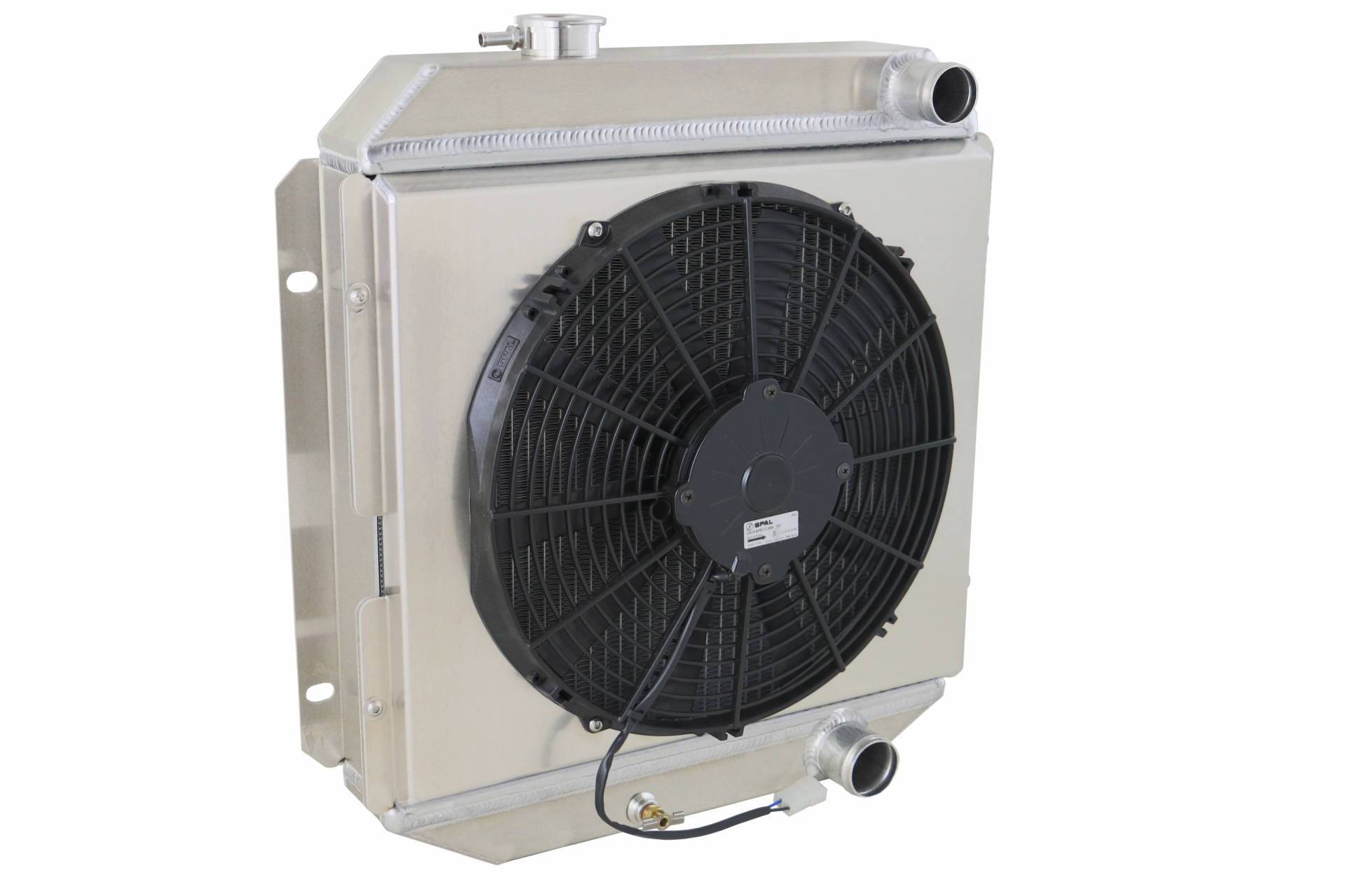 thumbnail image 2 of Aluminum 3-Row Radiator With Fan Shroud For Ford Mustang Falcon 1964-66 V8 2 of 6