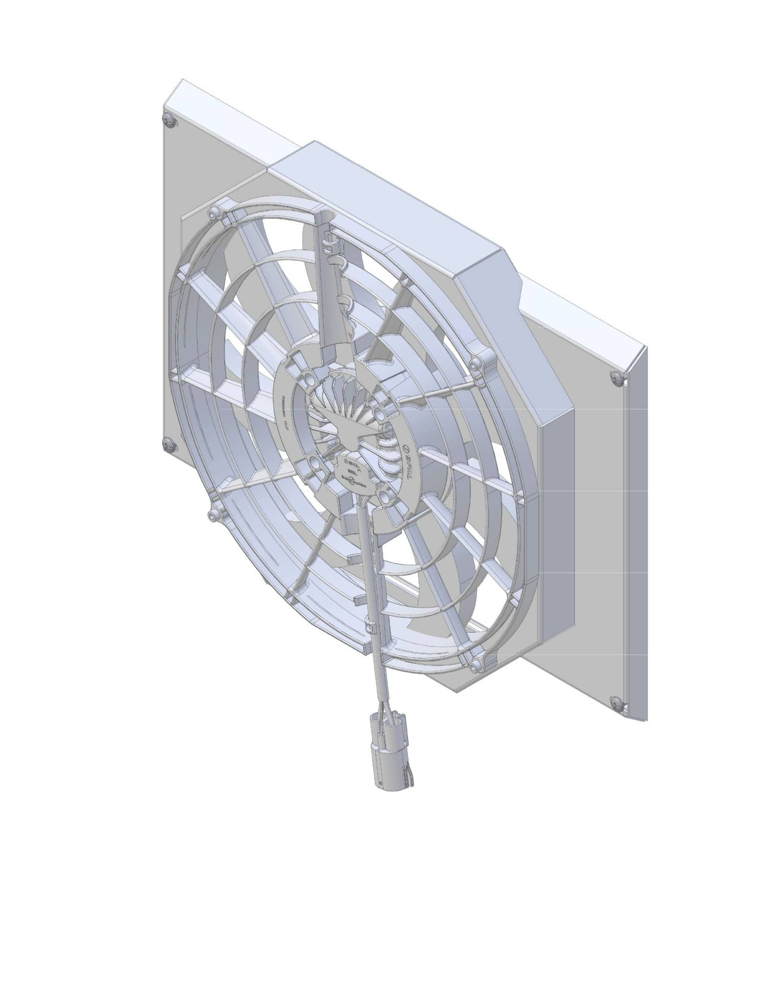 Wizard Cooling Inc - 1962-1967 Chevrolet Nova / Chevy II (SHROUD w/ BRUSHLESS FAN) - 1673-008BL500