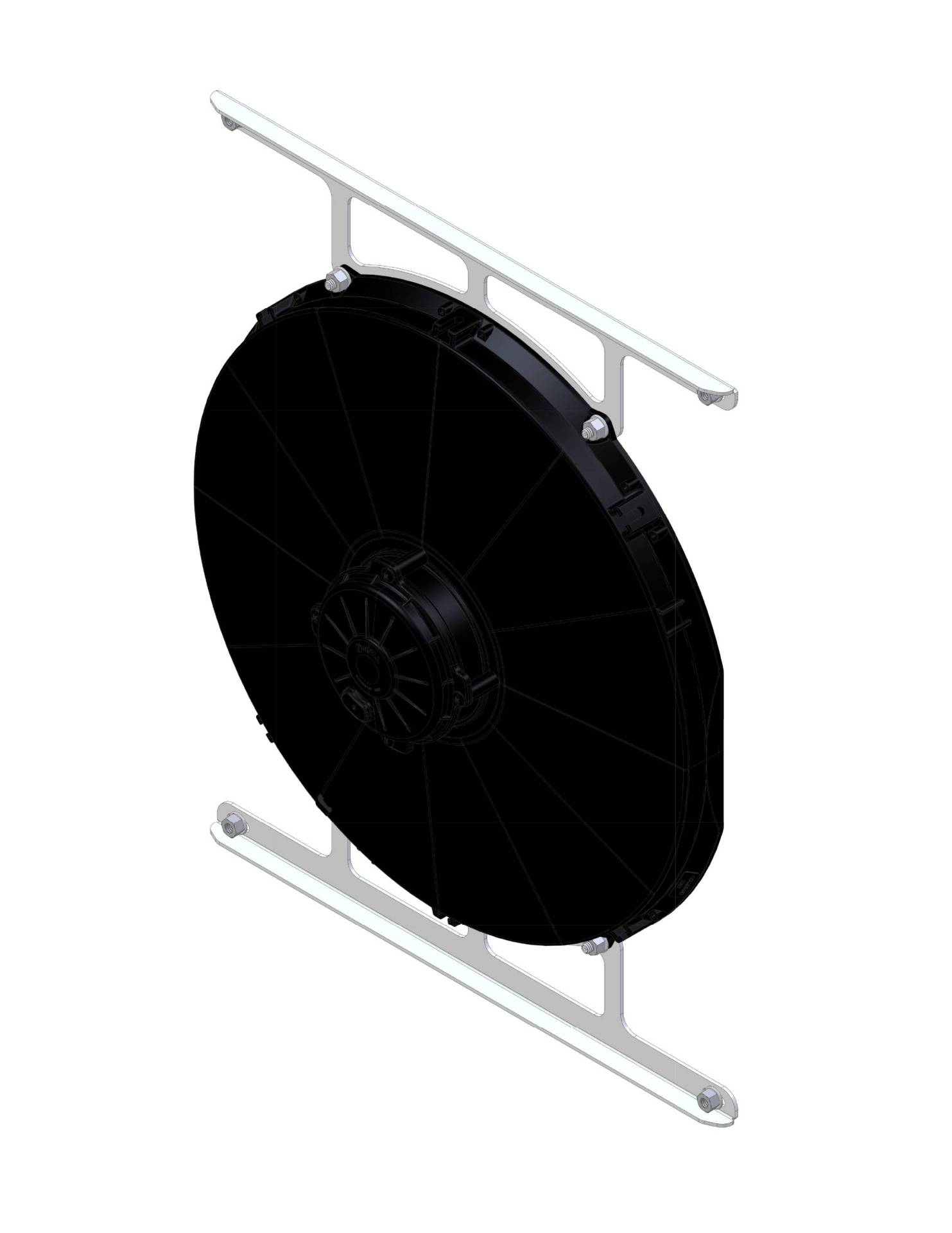 Wizard Cooling Inc - 1937 Chevrolet Car - LOW PROFILE Fan and Bracket - 10518-001LP