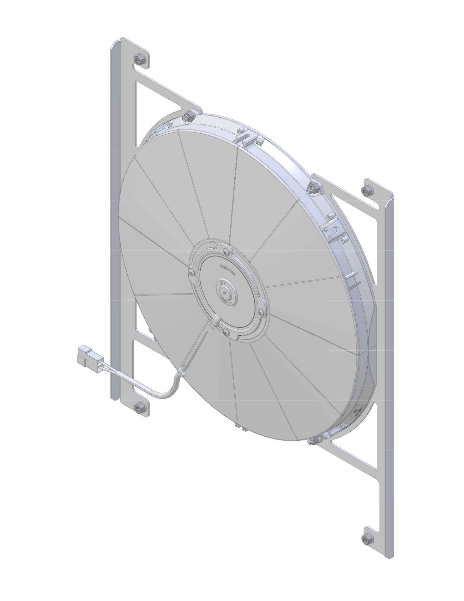 Wizard Cooling Inc - 1933-1935 Ford Truck & 1933-1934 Car (BRACKET w/ LOW PROFILE FAN) - 98504-001LP