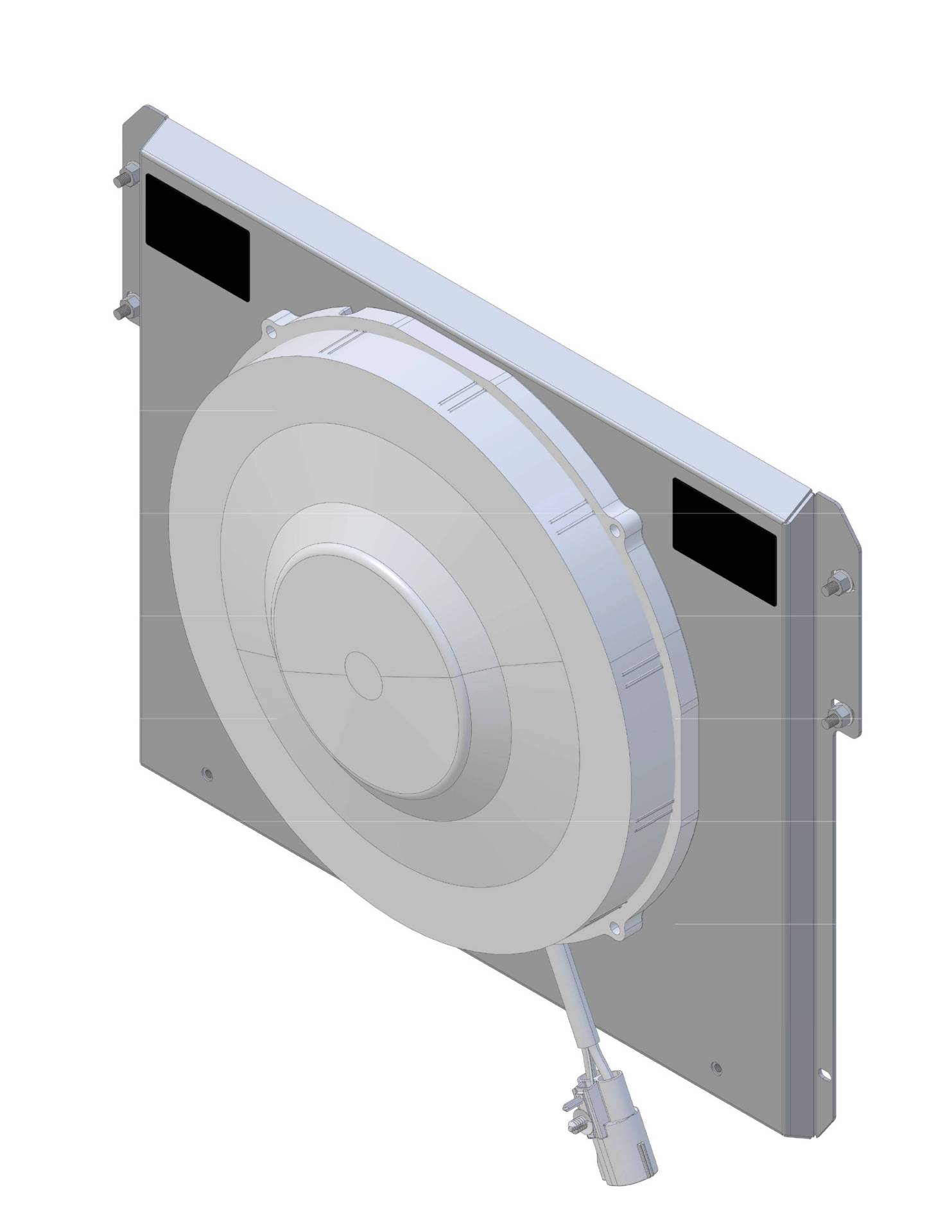 Wizard Cooling Inc - 1955-1957 Ford Thunderbird (SHROUD w/ BRUSHLESS FAN) 300watt - 1629-008BL300