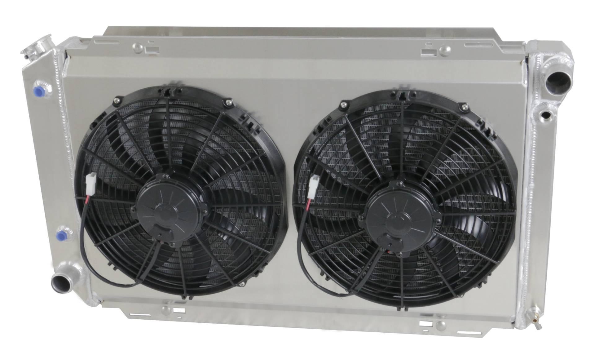 Wizard Cooling Inc - 1972-76 Ford Gran Torino/Ranchero (SHROUD w/ LOW PROFILE FANS) - 98513-002LP