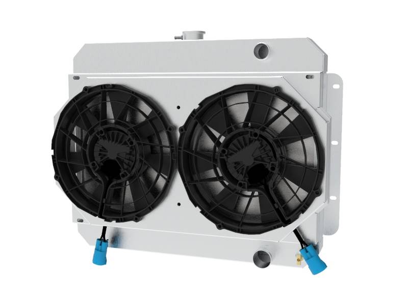 Wizard Cooling Inc - 1959-1960 Chevrolet Bel Air/ Impala (15.5" Core) SHROUD w/ BRUSHLESS FANS - 281-002BL