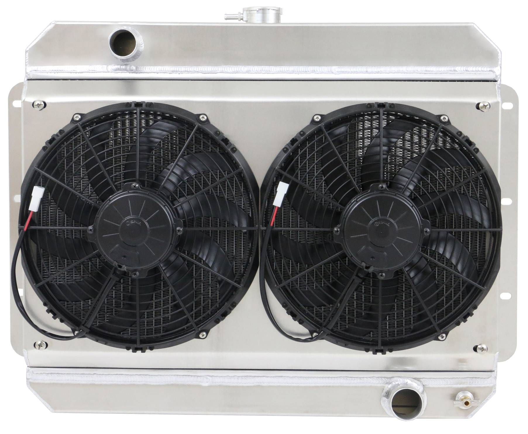 Wizard Cooling Inc - 1959-1960 Chevrolet Bel Air/ Impala (15.5" Core) SHROUD w/ HIGH PERFORMANCE FANS - 281-002HP