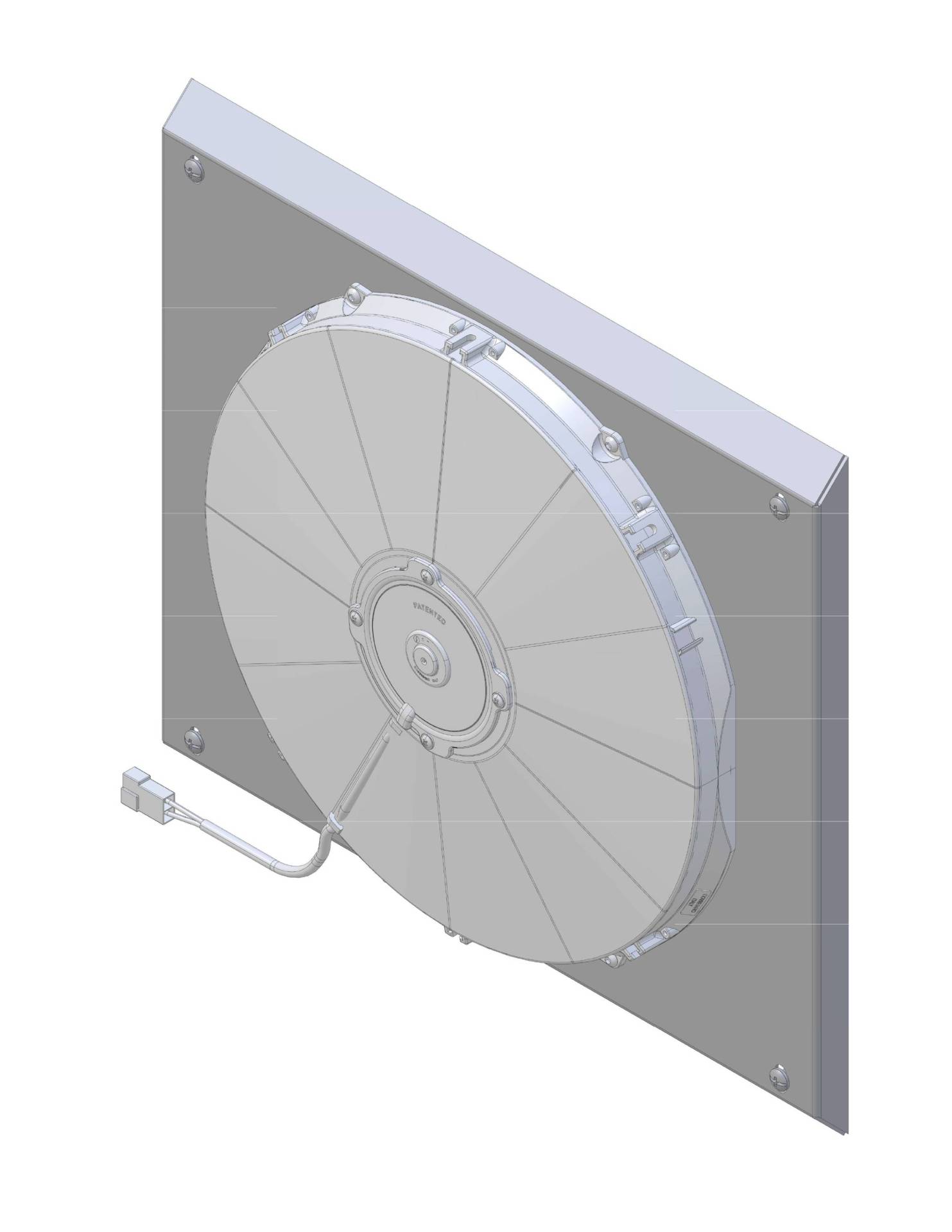 Wizard Cooling Inc - 1967-1969 Camaro/ Z28/ Firebird (20 3/4 IN Core) SHROUD w/ LOW PROFILE FAN - 337-008LP