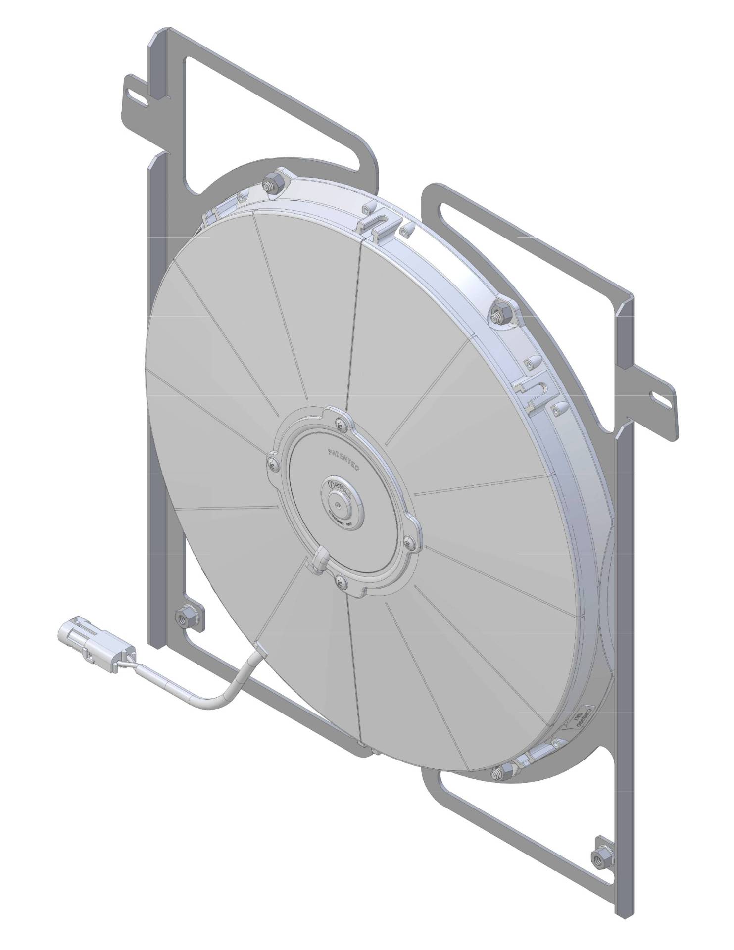 Wizard Cooling Inc - 1934-1935 Chevrolet Street Rod (BRACKET w/ HIGH PERFORMANCE FAN) - 1-10508-001HP