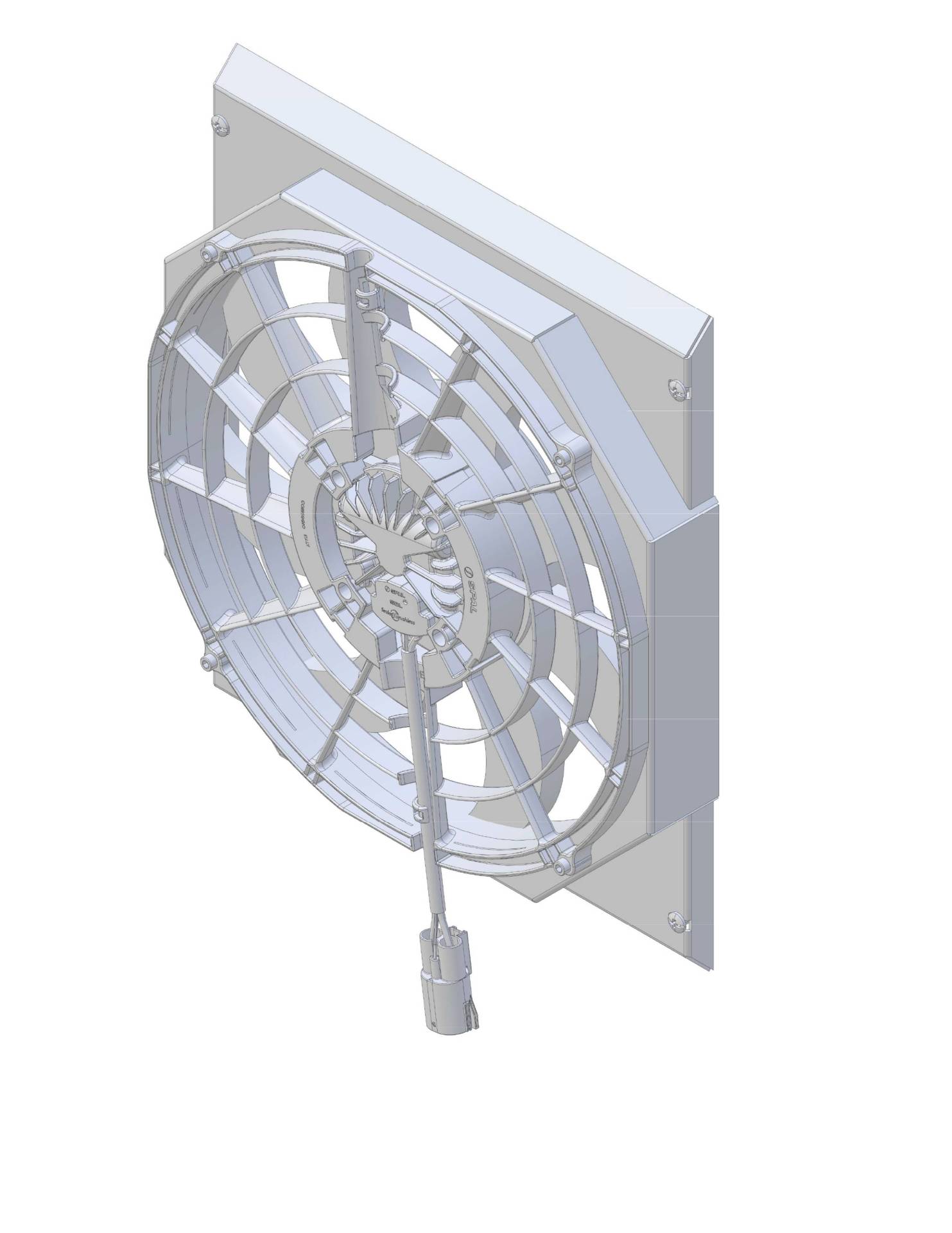 Wizard Cooling Inc - 1940-1941 Chevrolet Street Rod (SHROUD w/ BRUSHLESS 500watt Fan) - 10504-008BL500