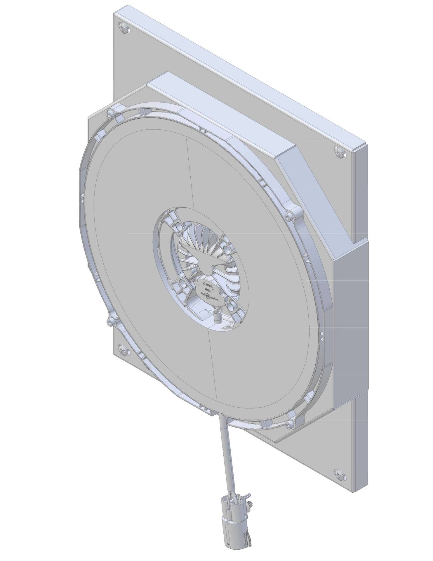 1940-41 Chevy Car (SHROUD w/ BRUSHLESS 300watt Fan) - 10506-008BL300