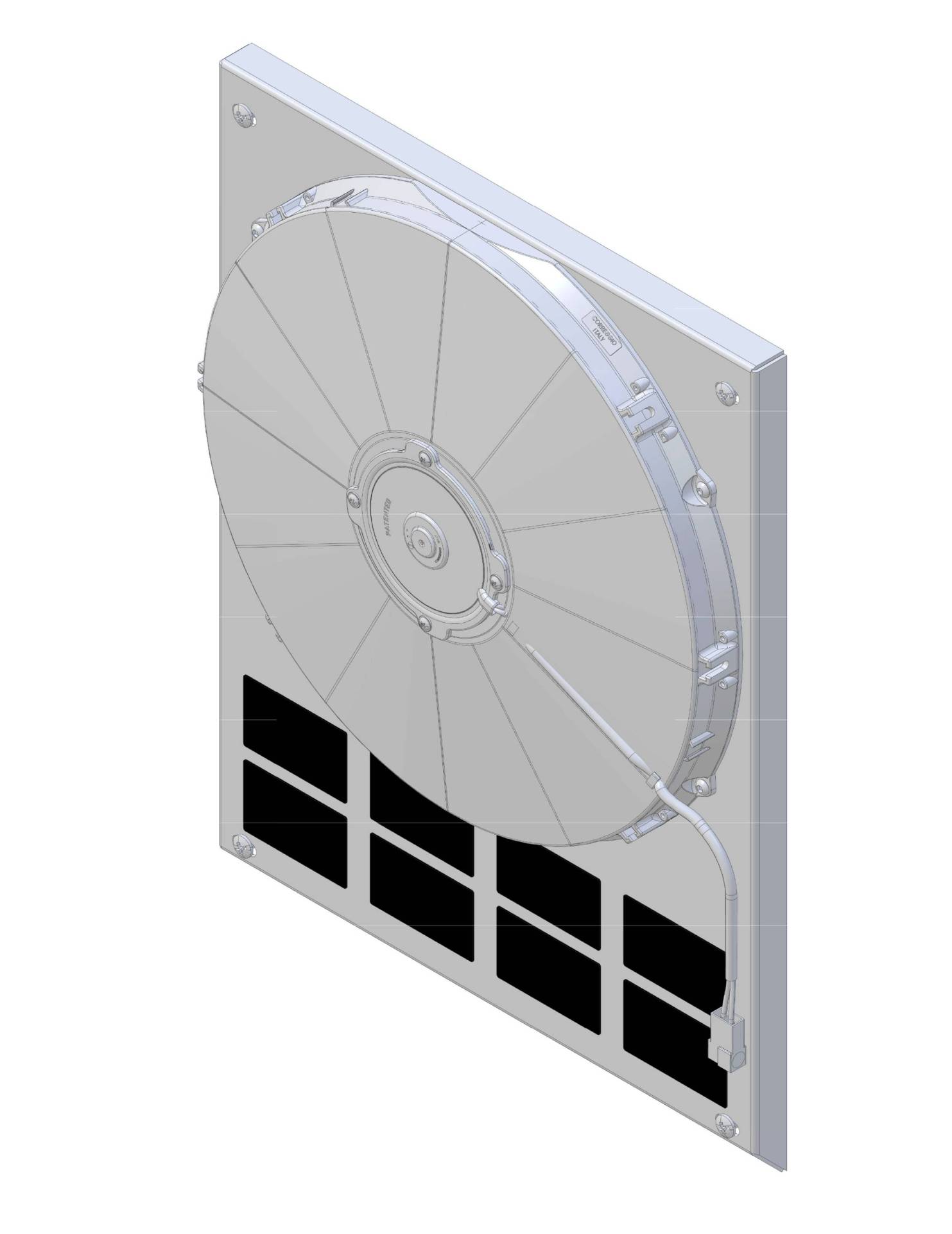 Wizard Cooling Inc - 1933-1935 Ford Truck & 1933-1934 Car (SHROUD w/ MEDIUM DUTY FAN) - 98504-008MD