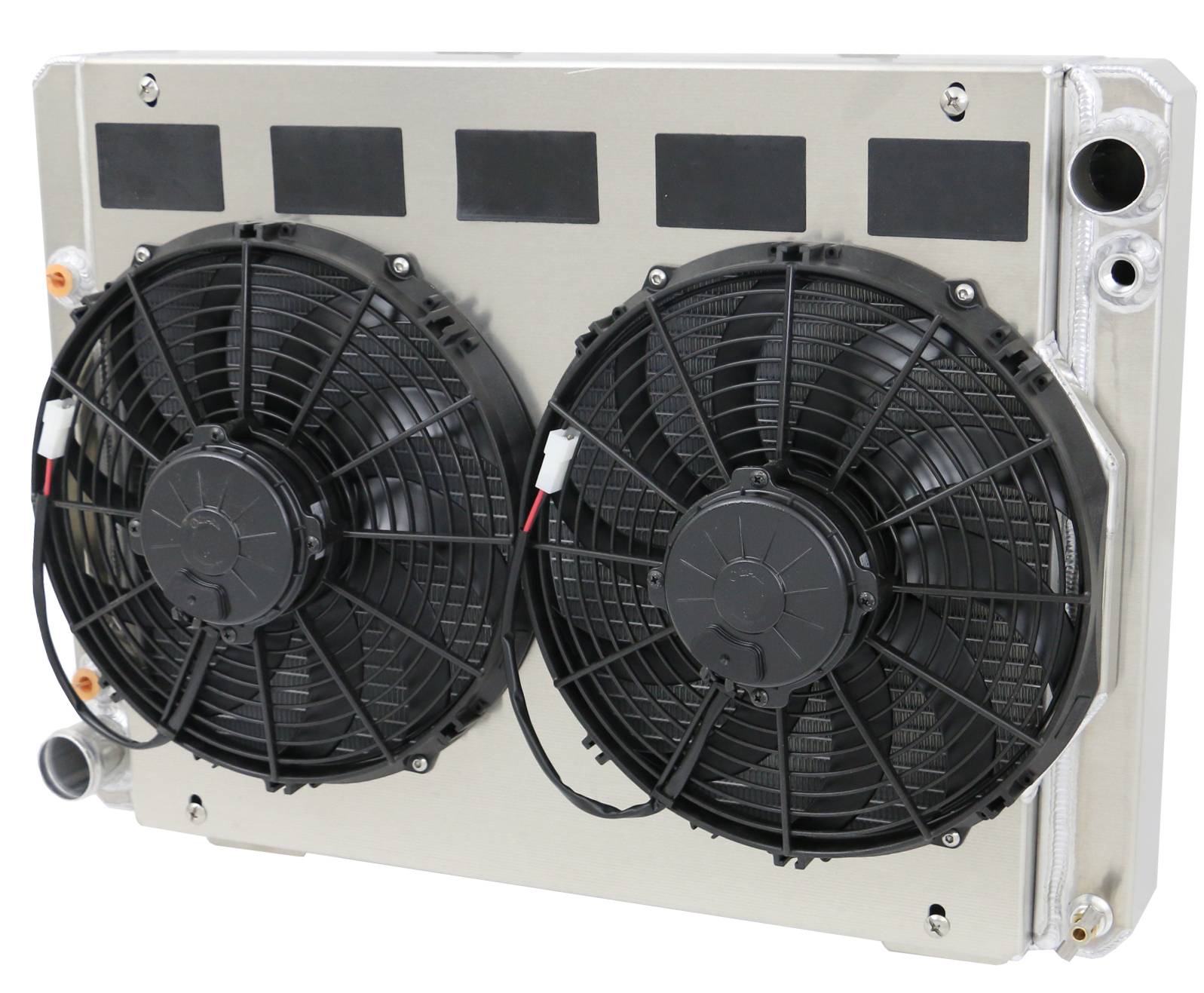 Wizard Cooling Inc - 1961.5- 1963 Ford Thunderbird (SHROUD w/ MEDIUM DUTY FANS) - 1630-002MD