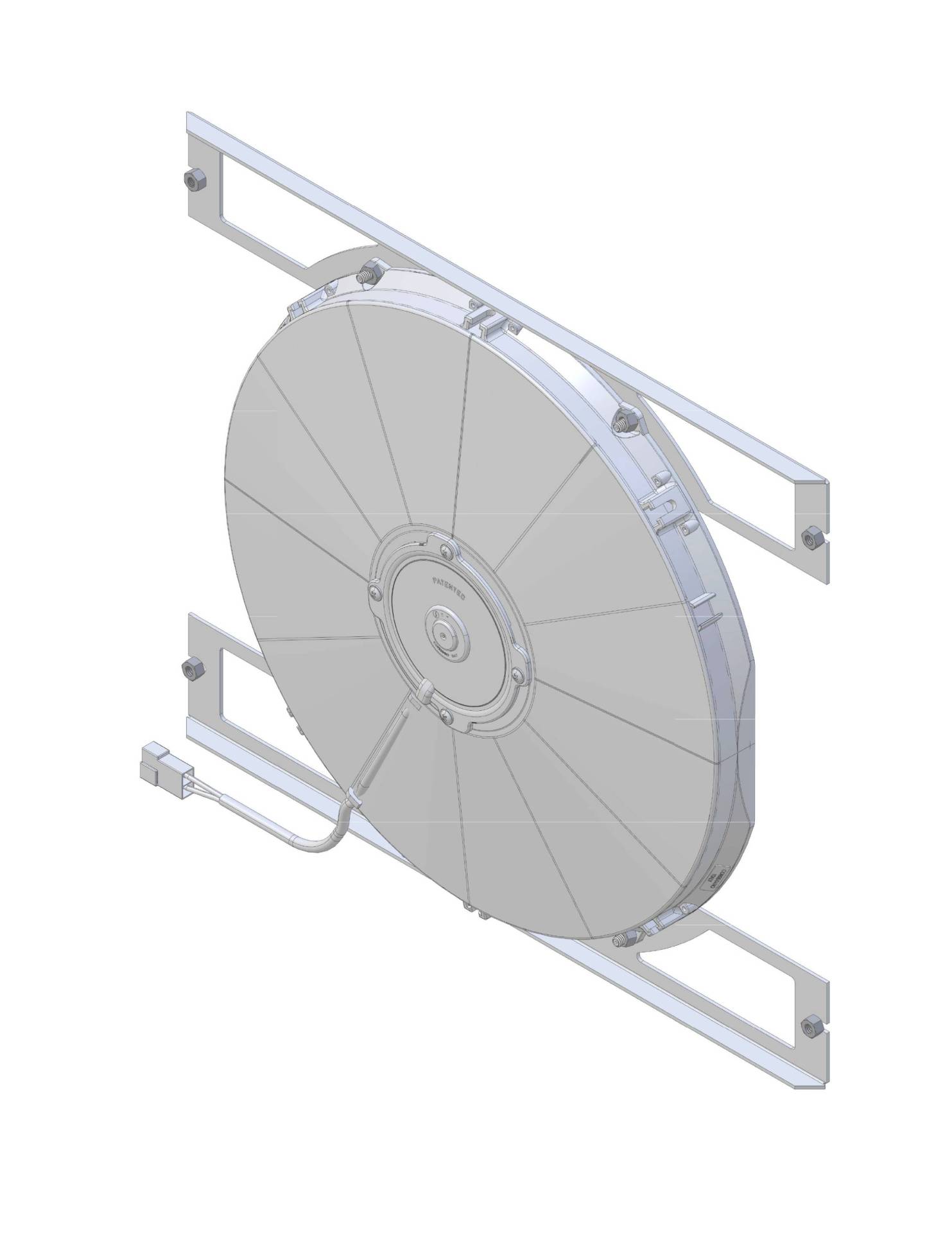 Wizard Cooling Inc - 1968-69 Ford Gran Torino, 1963-1969 Fairlane & 1966-70 Falcon (BRACKET w/ MEDIUM DUTY FAN) - 411-001MD