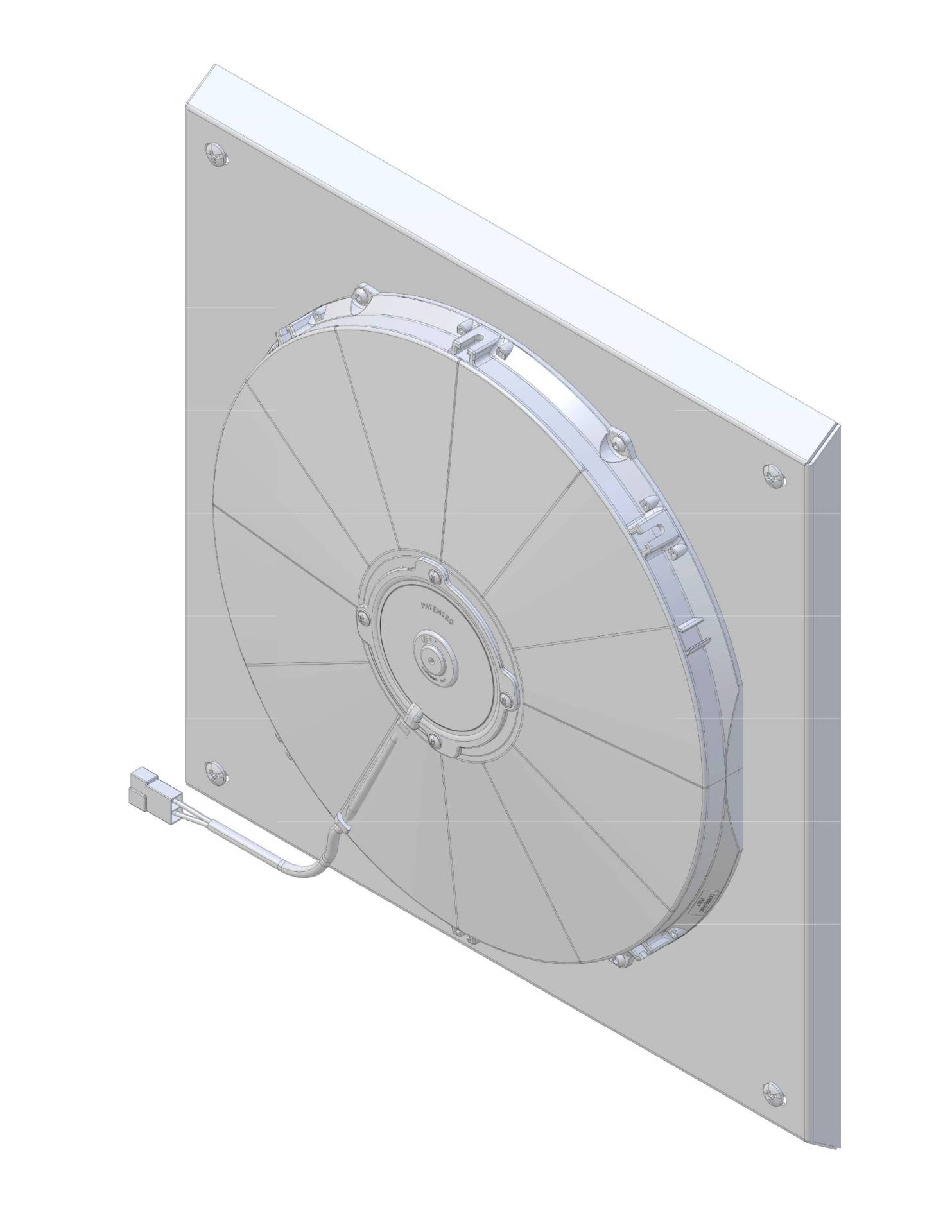 Wizard Cooling Inc - 1955-1956 Ford Fairlane / Victoria (SHROUD w/ LOW PROFILE FAN) - 98514-008LP