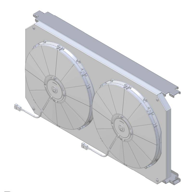 Wizard Cooling Inc - 1988-2004 Chevy/ GMC Trucks Various Applications (SHROUD w/ HIGH PERFORMANCE FANS) - 1520-002HP225