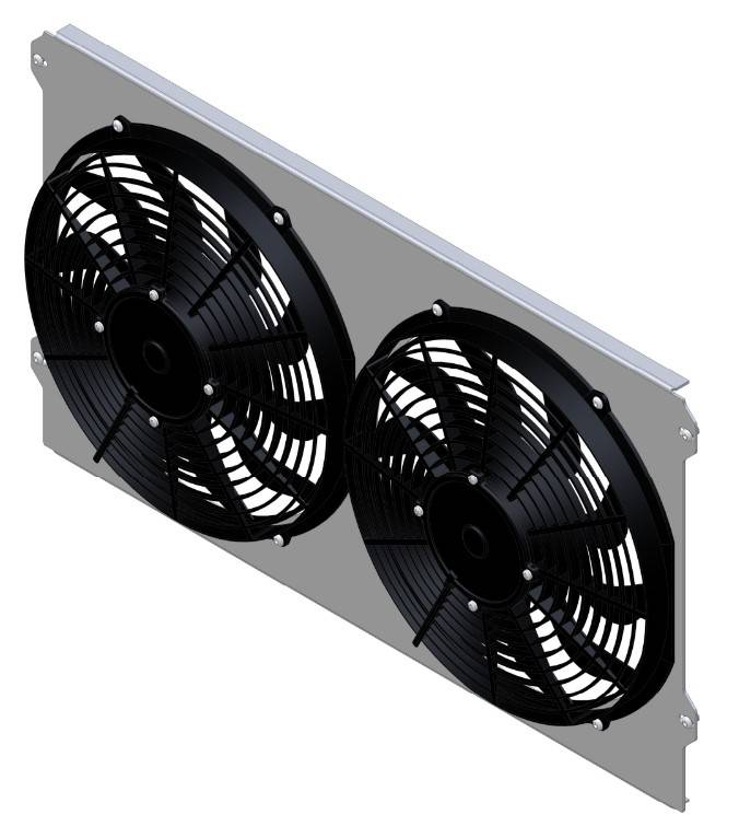 Wizard Cooling Inc - 1982-1985 TOYOTA Supra (SHROUD w/ LOW PROFILE FANS) - 811-002LP