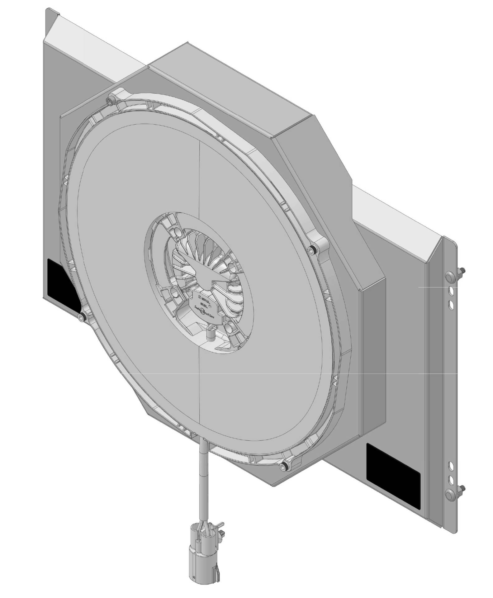 Wizard Cooling Inc - 1967-1970 Ford Mustang - (SHROUD w/ BRUSHLESS FAN) - 379-008BL500- 3.5" Thick