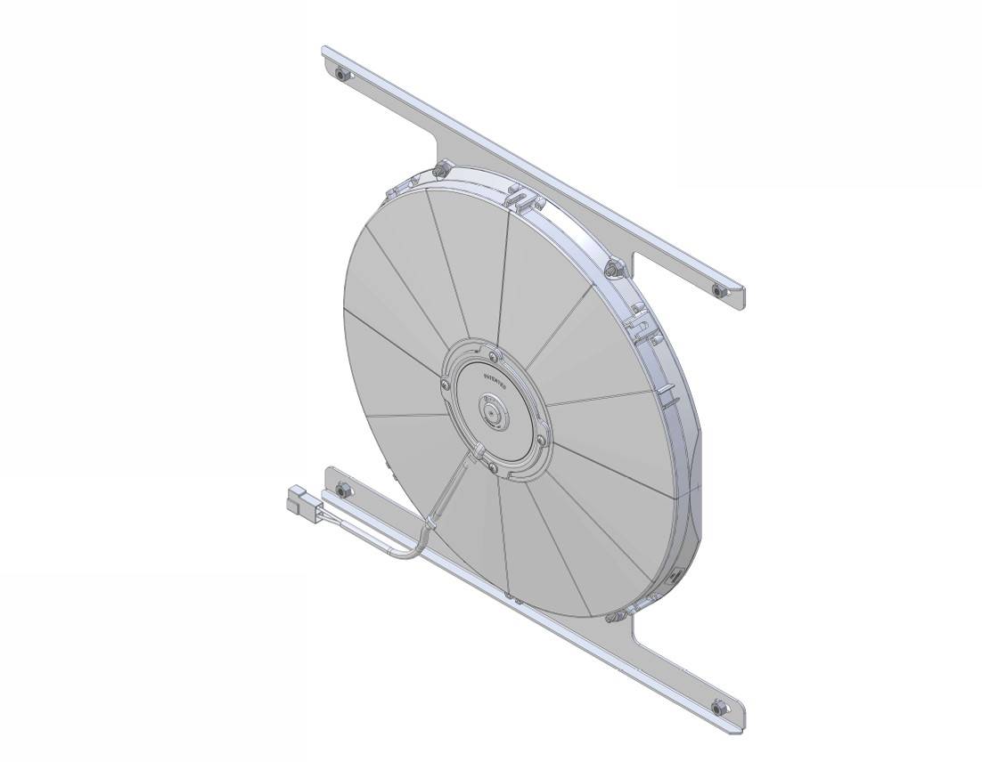 Wizard Cooling Inc - 1955-1956 Ford Fairlane / Victoria (BRACKET w/ HIGH PERFORMANCE FAN) - 98514-001HP