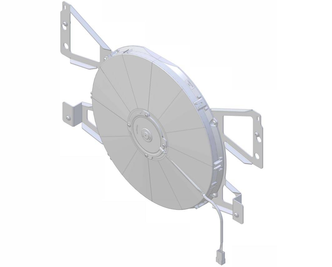 Wizard Cooling Inc - 1974-1978 Ford Mustang II (BRACKET w/ MEDIUM DUTY FAN) - 514-001MD