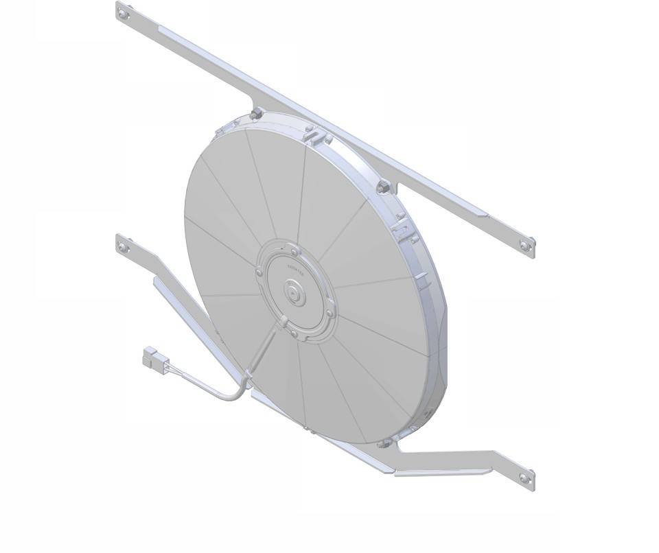 Wizard Cooling Inc - 1955-1959 Chevrolet Trucks (BRACKET w/ PUSHER LOW PROFILE FAN) - 99002-007LP