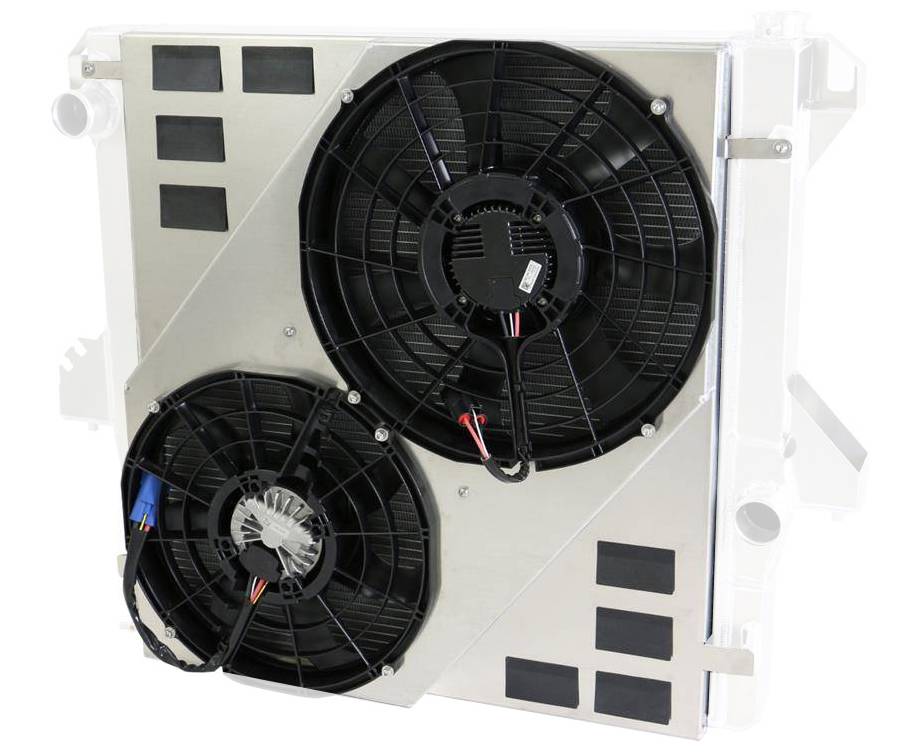 Wizard Cooling Inc - 2003-2009 Dodge Ram 5.9 & 6.7 Cummins Diesel Aluminum BRUSHLESS FAN PACKAGE - 2711-002BL500