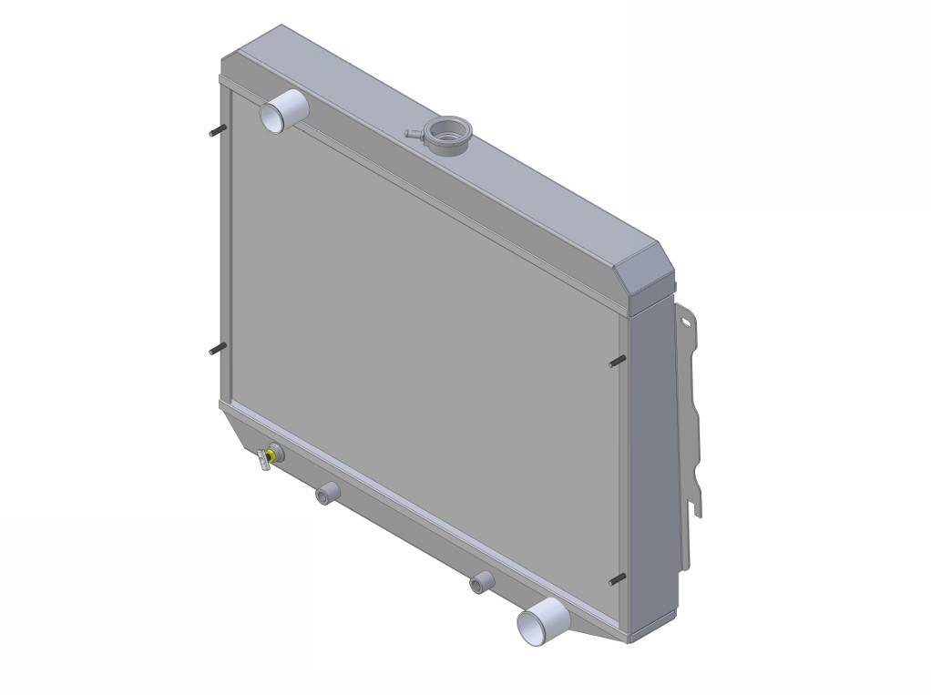 Wizard Cooling Inc - Wizard Cooling - 1970-1973 26" S/B Mopar Applications Aluminum Radiator - 374-210
