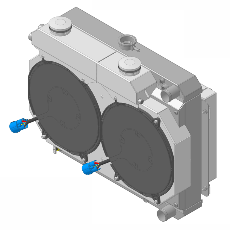 Wizard Cooling Inc - 1962-1967 Chevrolet Nova / Chevy II Aluminum Radiator (LT-SUPERCHARGED Swap) - 1-1673-212LTBLACINXX300