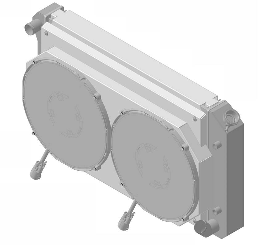 Wizard Cooling Inc - 1967-1972 Chevrolet Trucks Aluminum Radiator (w/ 14" Brushless Fan & Shroud) - 366-112BL300