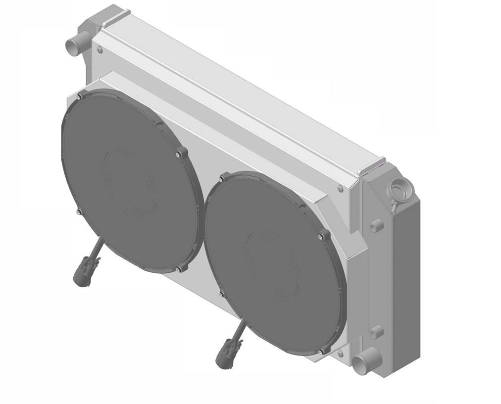 Wizard Cooling Inc - 1970-1981 Pontiac Firebird / Trans AM (27.25" Wide Core) Radiator (w/ 14" Brushless Fan & Shroud) - 477-112BL500