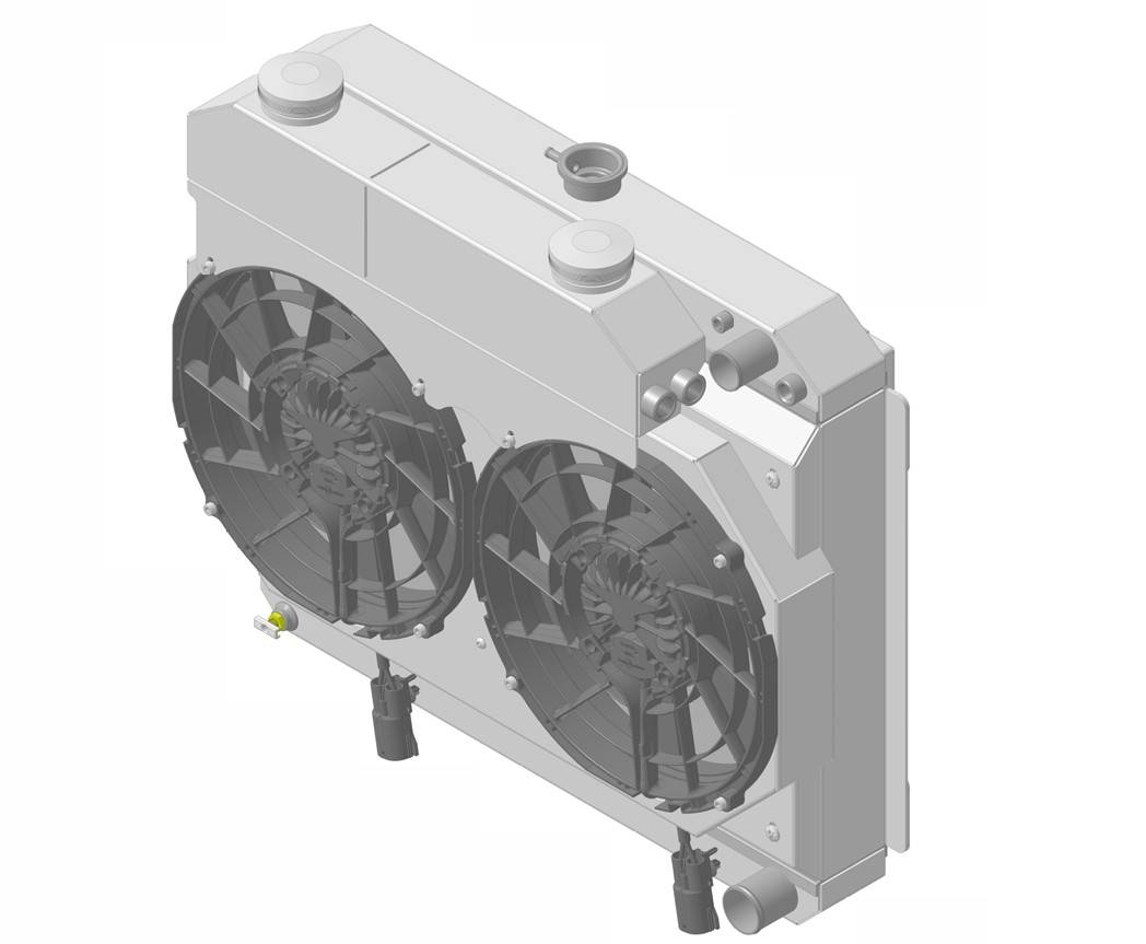 Wizard Cooling Inc - Wizard Cooling - 1963 Buick Riviera (LS-SUPERCHARGED Swap System) - 10517-202LSBLACINXX300