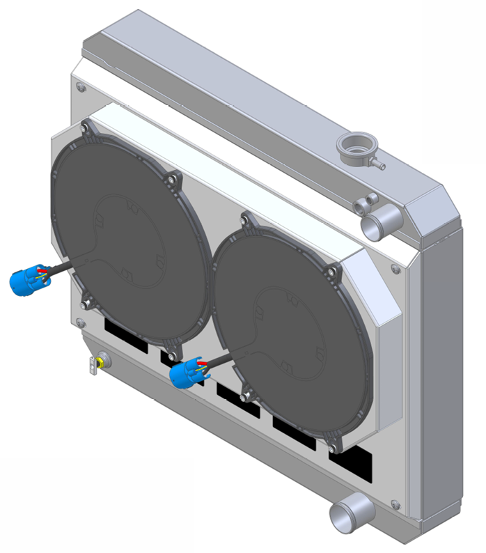 Wizard Cooling Inc - 1963-1966 Chevrolet Trucks Aluminum Radiator (LS Swap) Dual Brushless Fan Shroud - 1-284-202LSBL300