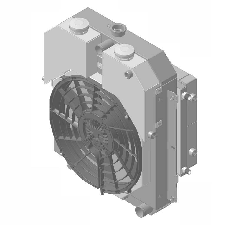 Wizard Cooling Inc - 1947-1954 Chevrolet Trucks Custom Aluminum Radiator With Brushless Fan Shroud  LS-SUPERCHARGED Swap
