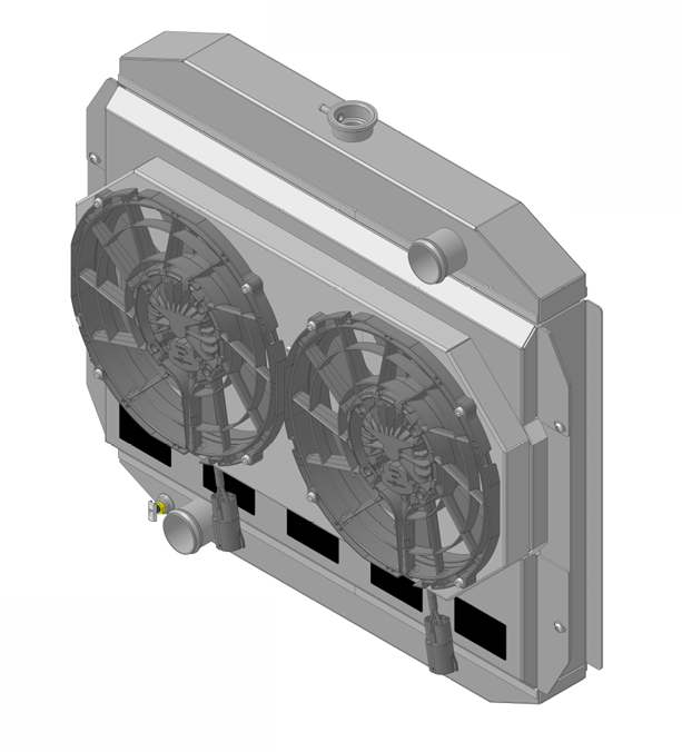 Wizard Cooling Inc - 1965 Ford Truck Aluminum Radiator - 98511-202BL