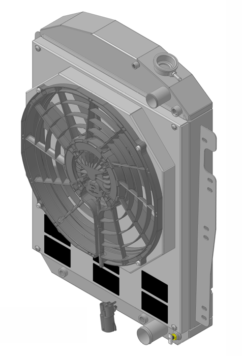 Wizard Cooling Inc - 1937-1939 Chevrolet Trucks (LS SWAP) Aluminum Radiator - 1-80516-218LSBL300