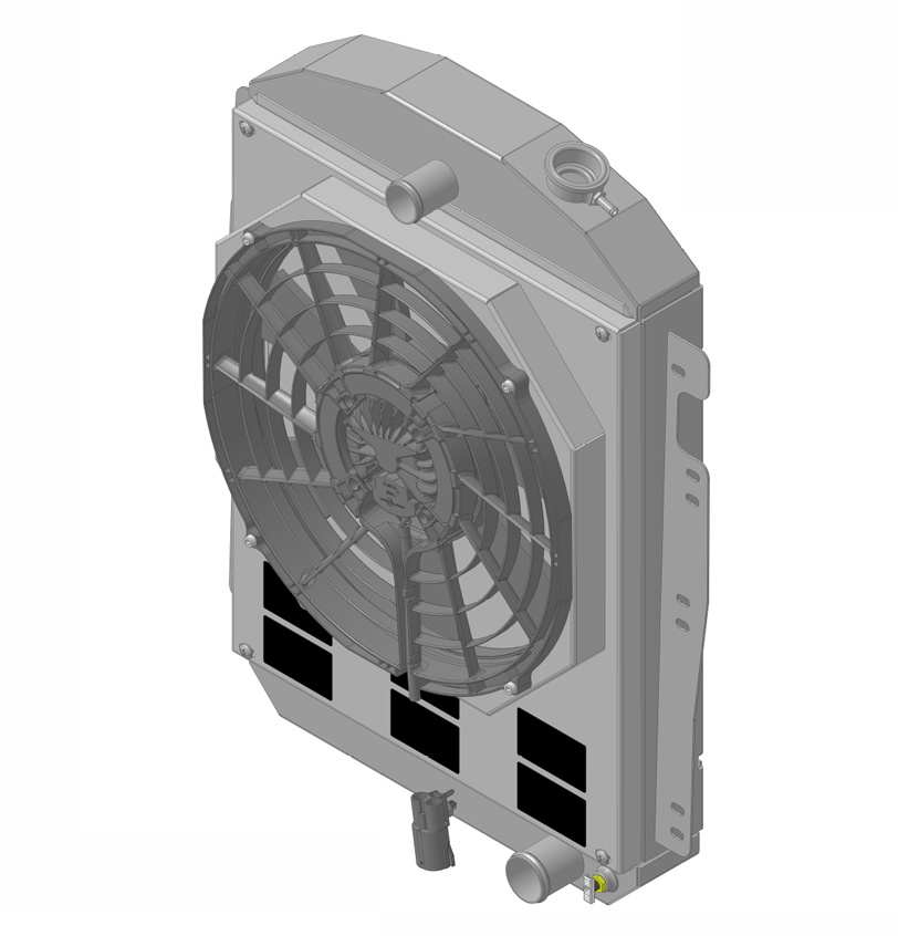 Wizard Cooling Inc - Wizard Cooling - 1937-1939 Chevrolet Trucks Aluminum Radiator (W/ BRUSHLESS Fan Options) - 80516-208BL300