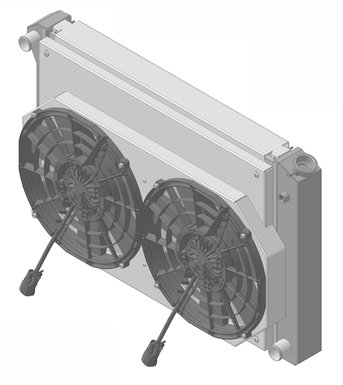 Wizard Cooling Inc - 1973-1993 Chevrolet Trucks Aluminum Radiator (21.5" tall) Shroud w/ BRUSHLESS Fans Options - 716-102BL