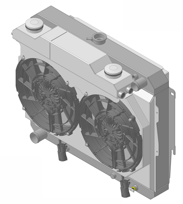 Wizard Cooling Inc #1640-212HCBLACINXX300 1966-1969 26