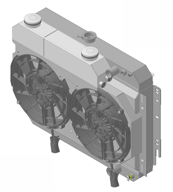 Wizard Cooling Inc - 1964-1967 Bel Air/ Impala/ Chevelle/ Malibu/Monte Carlo/ El Camino SUPERCHARGED LS Motor Swap - 289-202LSBLACINXX300