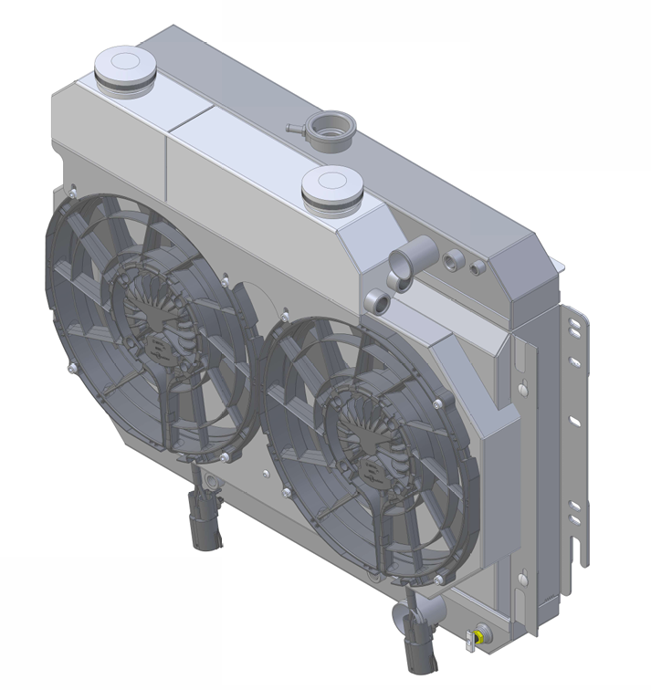 Wizard Cooling Inc - 1964-1967 Bel Air/ Impala/ Chevelle/ Malibu/Monte Carlo/ El Camino SUPERCHARGED LS Motor Swap - 289-212LSBLACINXX300