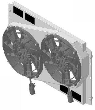 Wizard Cooling Inc - 1966-71 International Scout 800  (BRUSHLESS FANS) - 138-002BL300