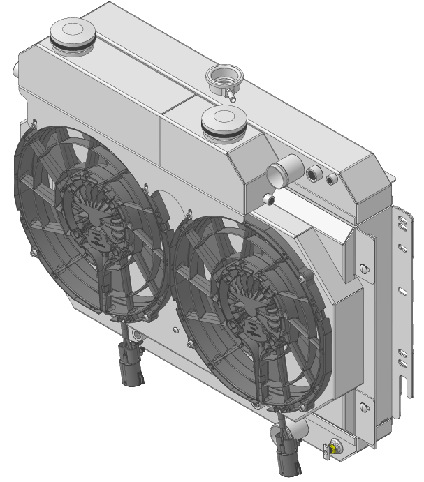 Wizard Cooling Inc - 1964-1967 Bel Air/ Impala/ Chevelle/ Malibu/Monte Carlo/ El Camino SUPERCHARGED LT Motor Swap - 289-212LTBLACINXX300